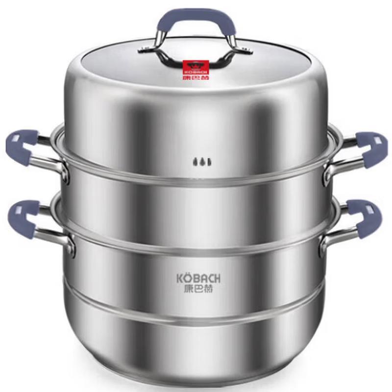 KOBACH 3-Layer 304 Stainless Steel Multi-Function Steamer Pot 28cm