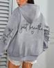 Just Breathe Love Women's Casual Fleece Hoodie with Pockets