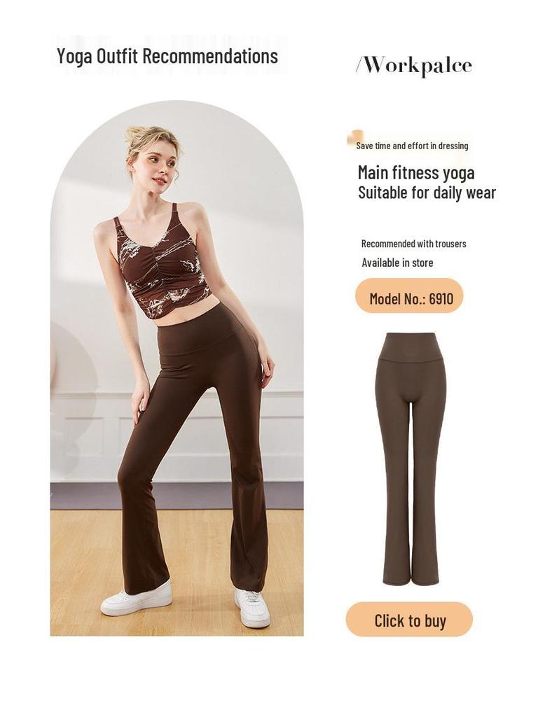 Women's Ruched Print Yoga Sports Bra with Built-in Pads & Stylish Back Design