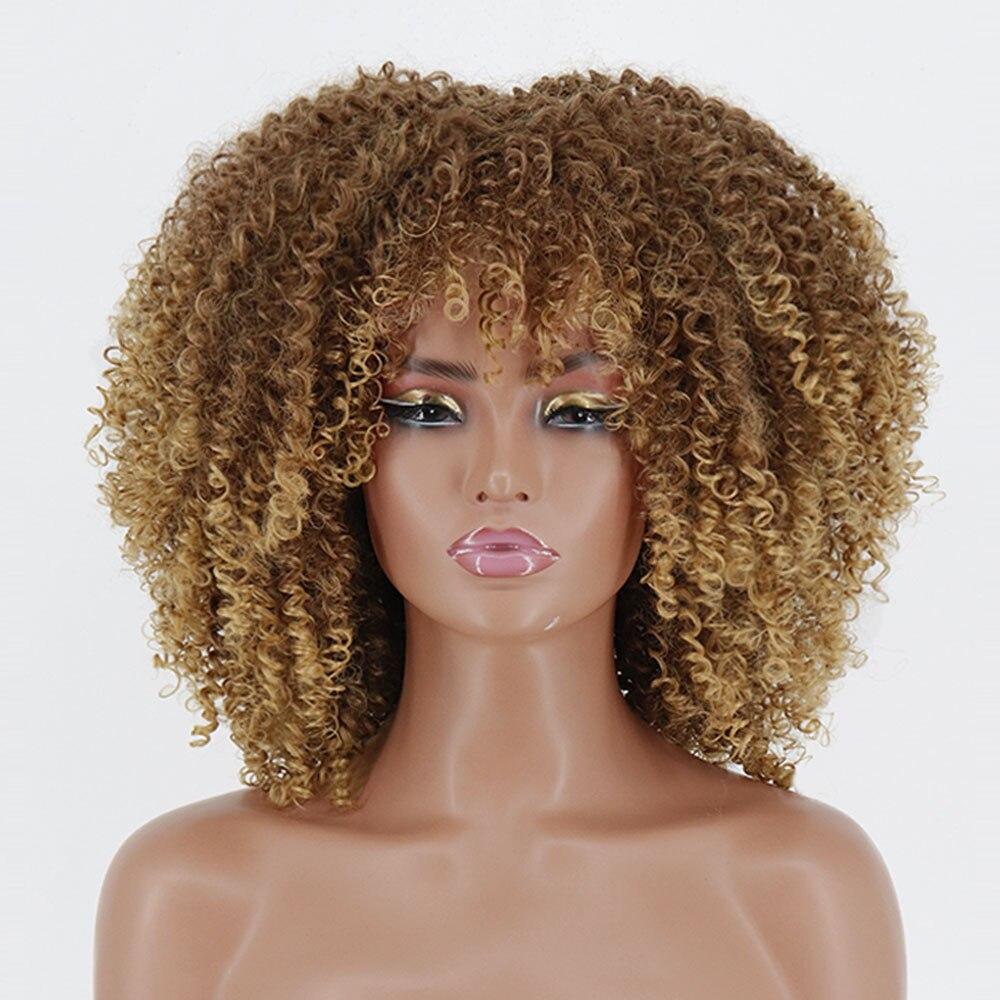 Buy MISSQUEEN Short Afro Kinky Colly Wigs for Black Women African
