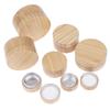 Refillable Empty Cosmetic Makeup Container Bamboo Bottle Cream Jar Nail Art Mask Cream Bottle Storage Box 10/15/30/50/60/80/100g