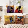 1Pc Throw Pillow Cover Indoor Outdoorwashable Traditional African Style Pillowcase, Home Decor,Bed Sofa Chair Cushion Covers