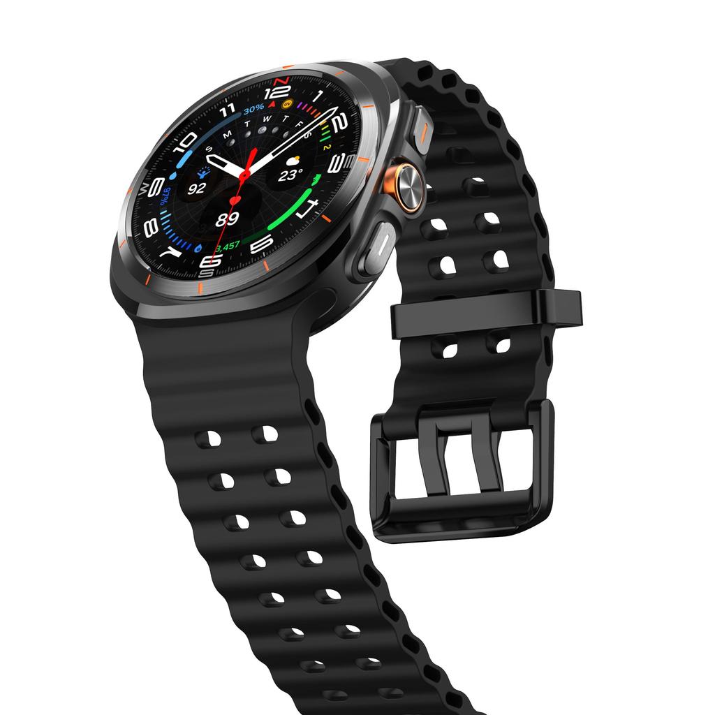 Marine Band For Samsung Galaxy Watch Ultra 47mm Sports Silicone Strap Bracelet For GalaxyWatch Ultra Watchband Accessories
