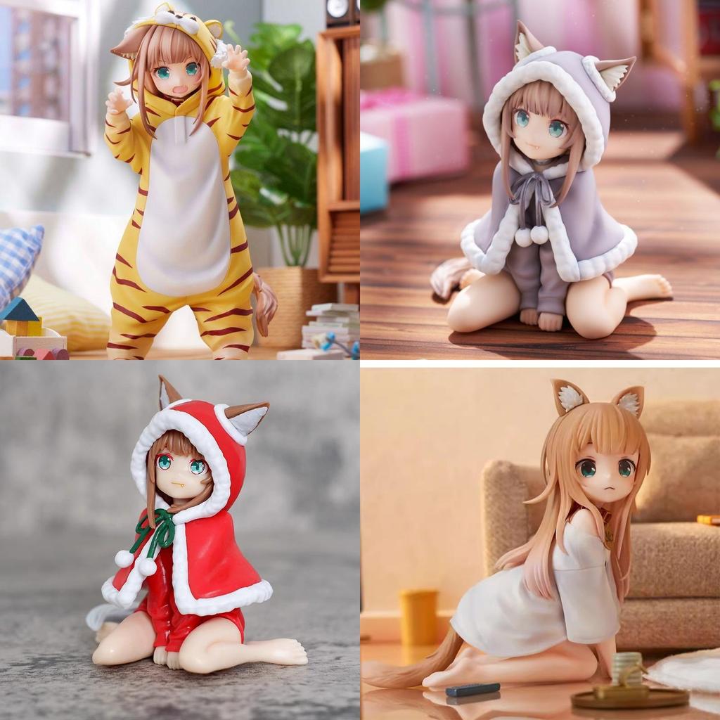 Pvc Sitting Girl Model With Interchangeable Face For Anime Fans And Giftgiving