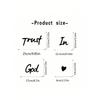 3pcs'Trust In God'metal Decor, House Wall Art For Women, Faith Metal Art, Inspiring Memorial Artwork, Christian Home Decoration