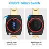 Top Post Battery Disconnect Switch 12V-48V With Led Voltmeter Dc 5-60V Battery Kill Switch On/Off Battery Cut Off Switch For Car