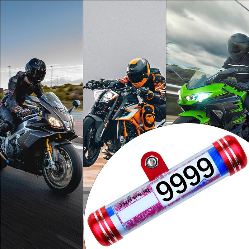 Motorcycle Document Holder Tube Trailer Registration Holder Waterproof Secure Tax Disc Waterproof Cylindrical Holder Frame For