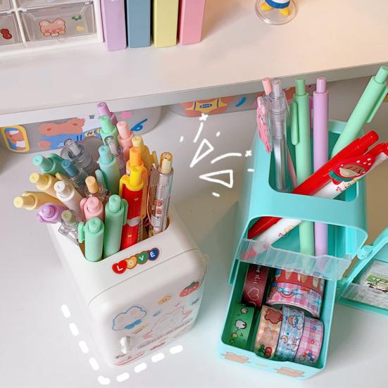 Hübscher Stifthalter, kreative Kühlschrankform, großer Make-up-Pinselhalter, modischer Bleistiftbecher für Studenten