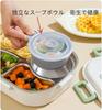 Large Capacity Bento Box with Lunch 304 Stainless Food Meal Microwave Perfect for Office Sports Picnics Bag, Chopsticks, Spoon, Steel, Airtight,