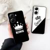 King Queen Lovers Crown Princess Phone Cover for Samsung Galaxy A06 A05 A14 A50 A51 A52 A12 A13 A23 A70 A07 A25 A26 A72 A56 Case