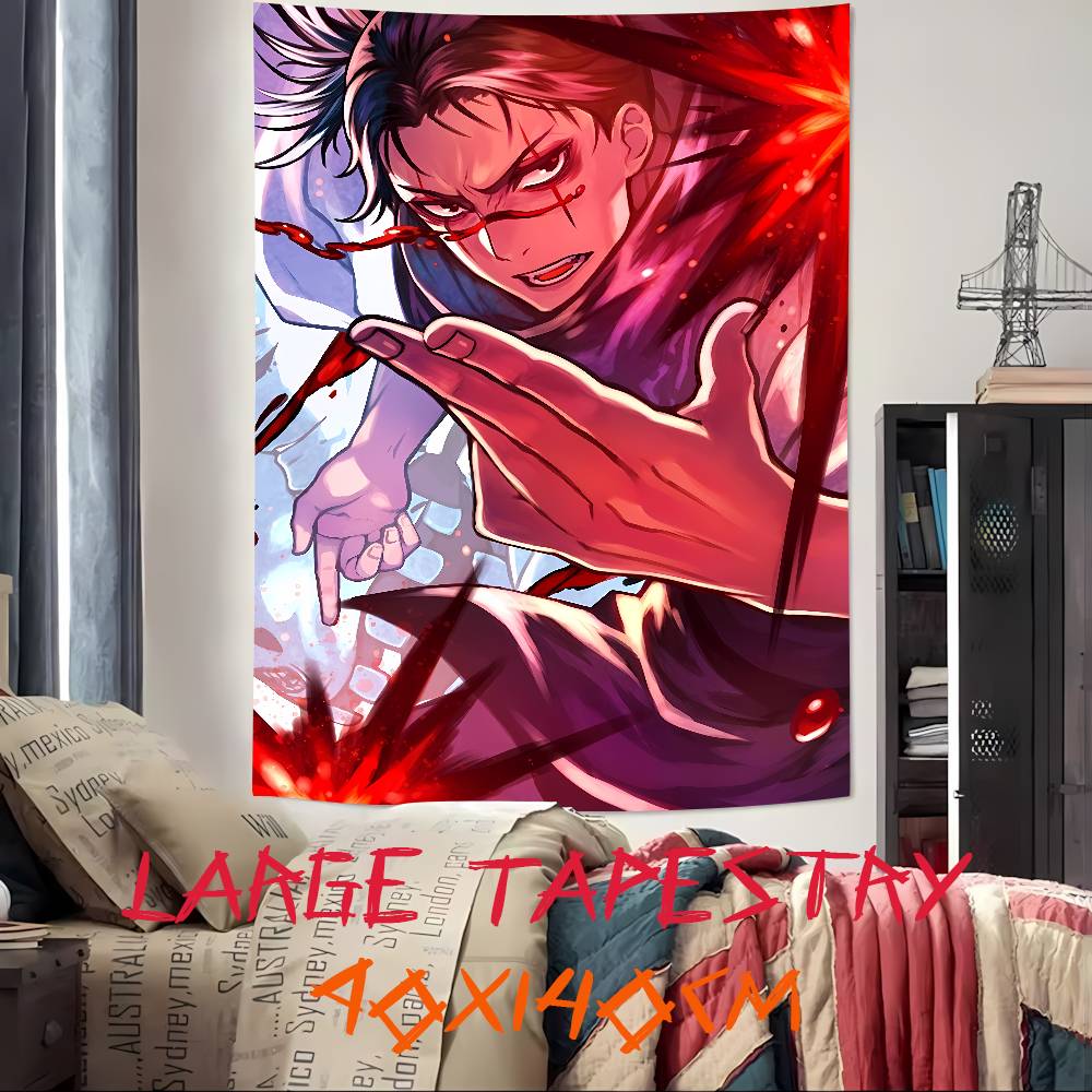 

Popular Anime Cool Choso Tapestry Decoration Bedroom Dormitory Background Cloth Holiday Home Party Living Room Club Tapestry 74x94cm(29x37in)