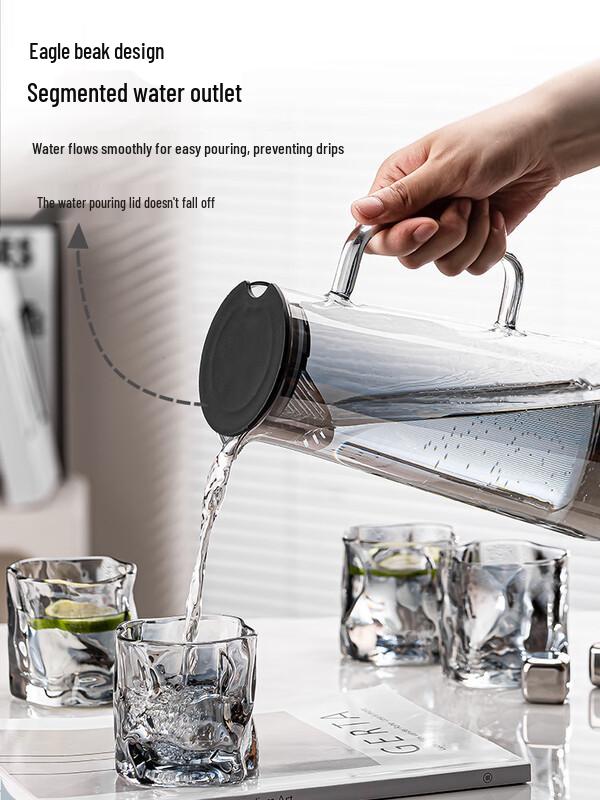 Heat-Resistant Glass Water Pitcher Set