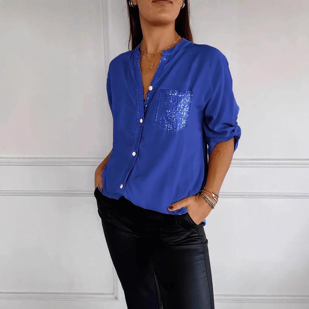 2025 Spring and Summer Women's Loose Casual Iron-on Shirt