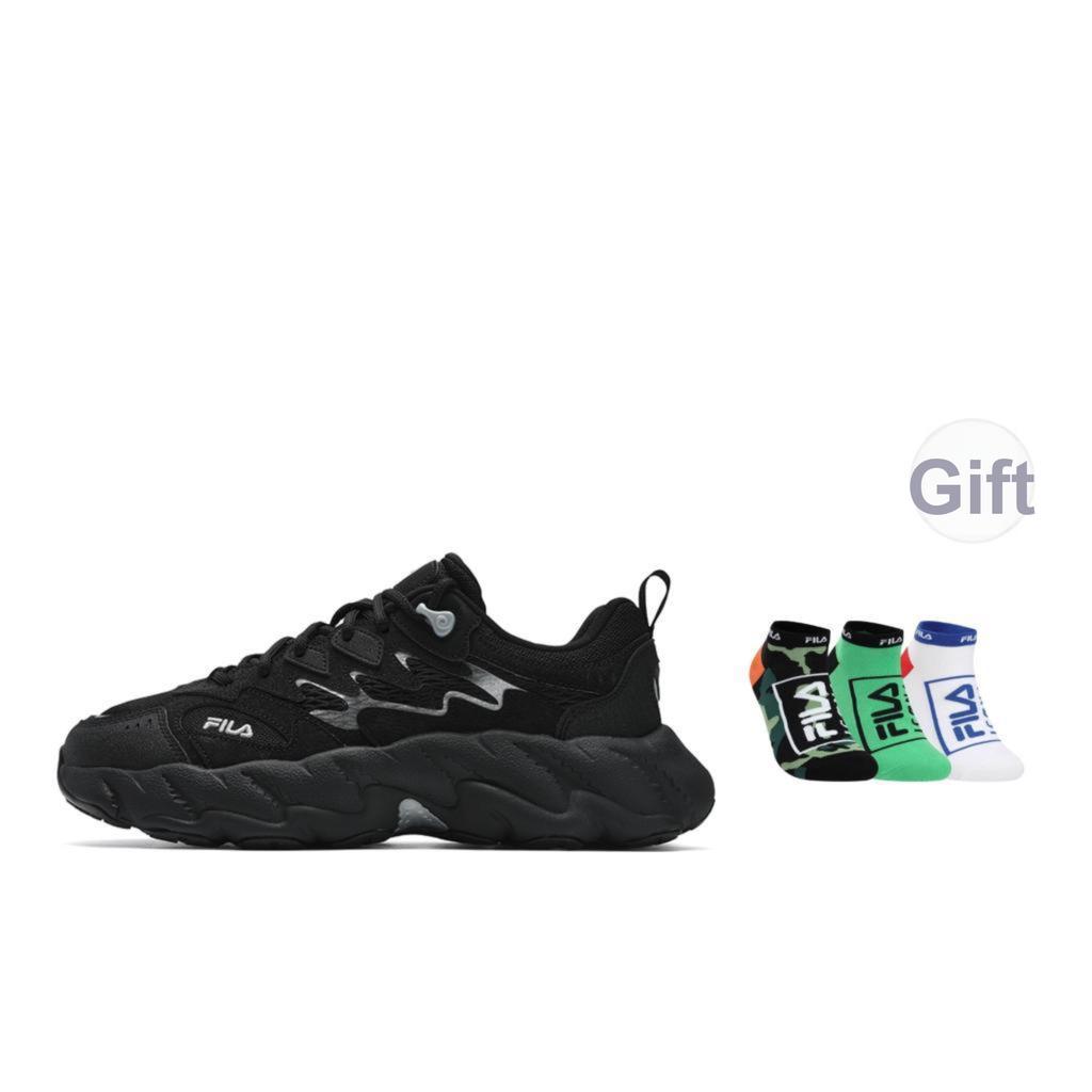 New FILA FERN 2 Fern Sneakers 2.0 Wear resistant And Lightweight Low top Casual Shoes Men's Black F12M511101FBD