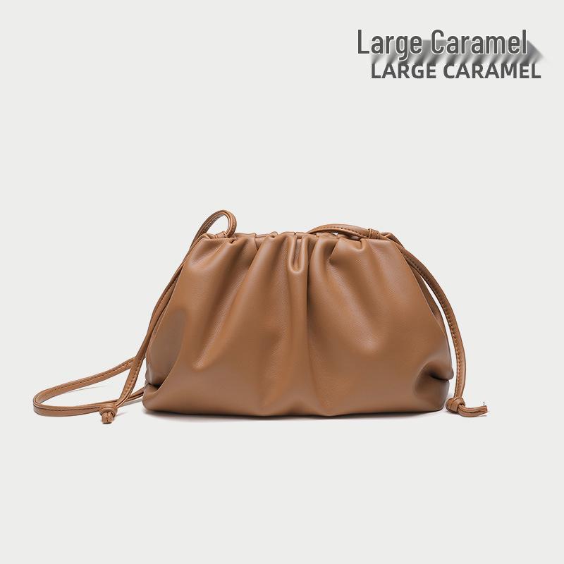 High-End Textured Cloud Dumpling Women's Shoulder Bag - Niche Pleated Design