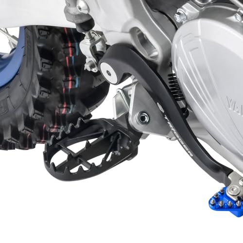 ZETA RACING Wide Footpegs YZ250F '24, YZ450F '23, YZ450FX '24 Front and Rear Width Approx. 57mm Stable Riding Standing Mud Removal Chromoly Steel