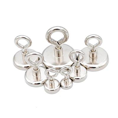 1PC Super Starke Neodym Magnet Topf Angeln Bergung Magneten Neodym Runde Leistungsstarke Magnetische Haken Meer Angeln Magnet Searcher