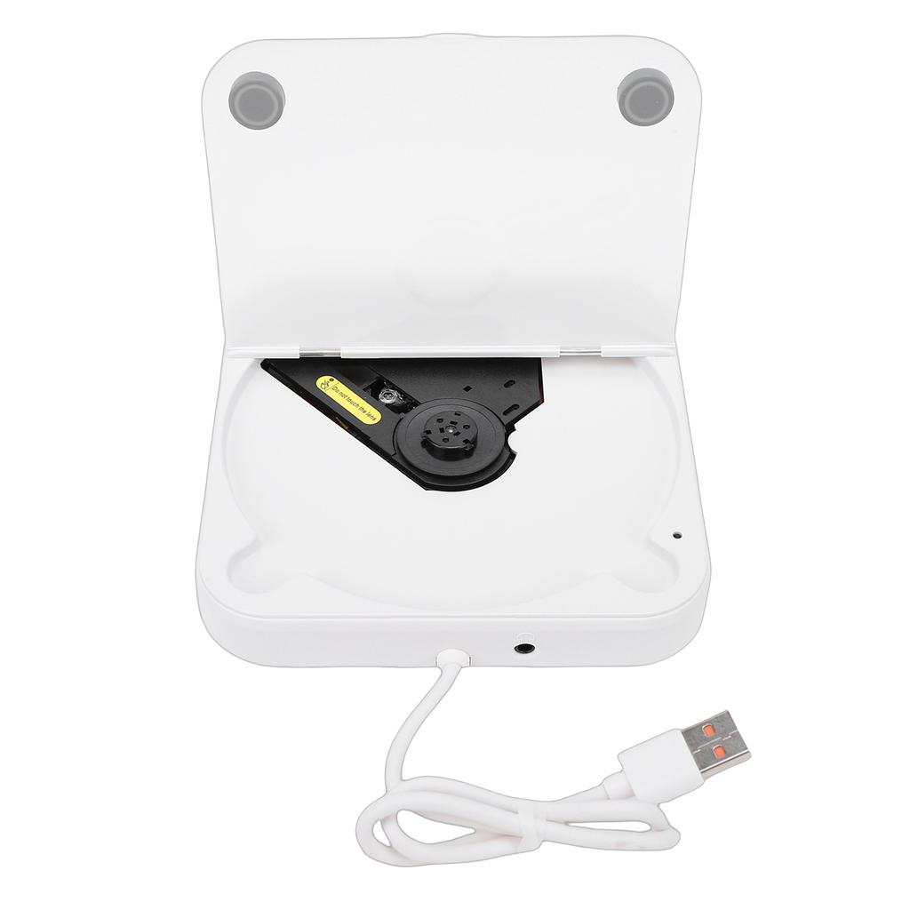 Portable Car CD Player External CD Drive Device with USB AUX Ports Remote Control Anti Skip for Laptop TV Home Stereos