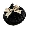 Pumpkin Decor, Ribbed Shape, for Mantel or Shelf, Black
