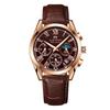 Hannah Martin Watch with Date Luminous and Waterproof Strap Men's Six-Hand Multi-Function Display, Hands, (VA-2751-K-FK)