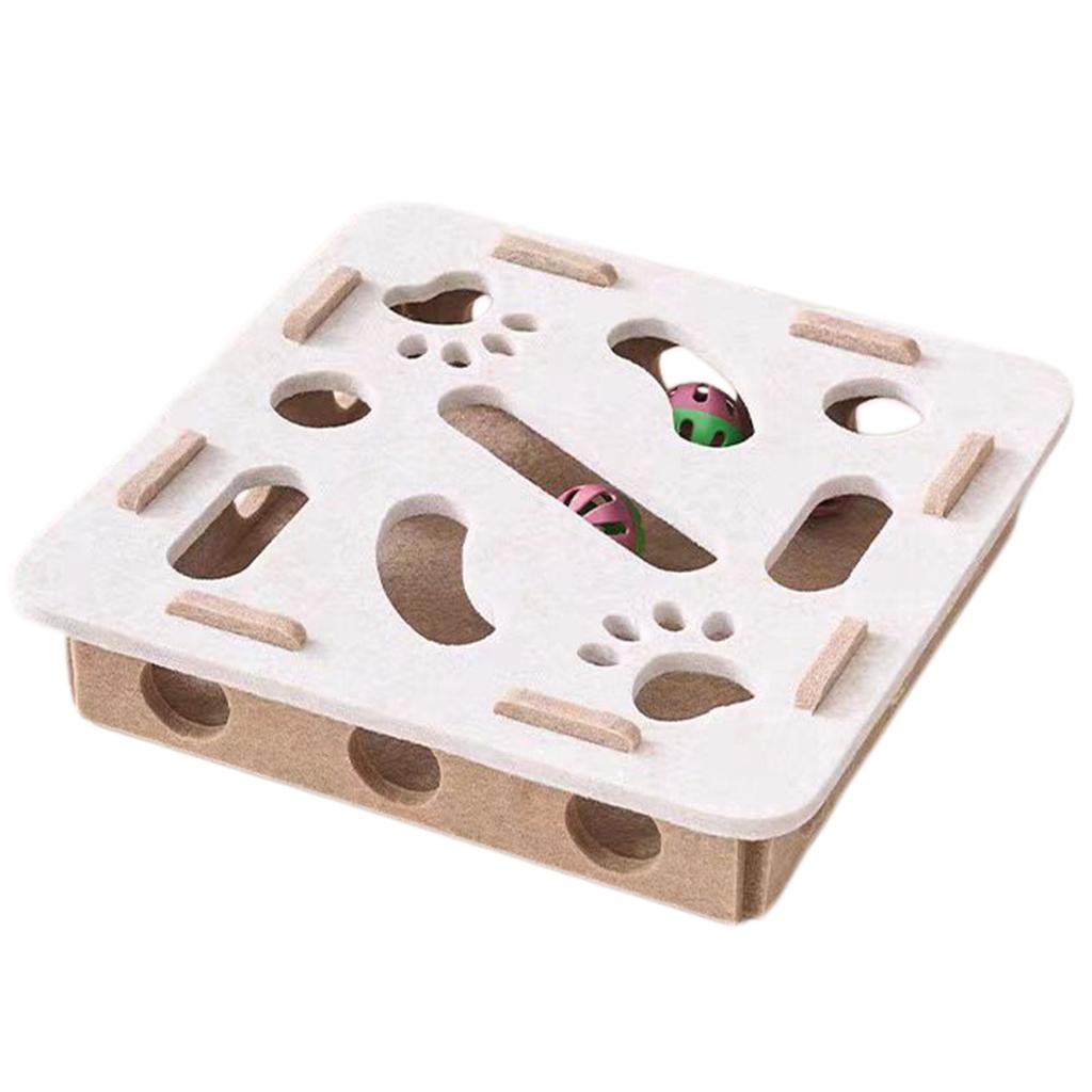 Felt Cat Puzzle Toy Interactive Felt Puzzle Box For Indoor Cats For Indoor/Outdoor Play