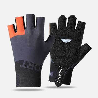 Guanti da ciclismo mezze dita uomo e donna traspiranti assorbimento degli urti antiscivolo resistenti all'usura seta ghiacciata elastici per bicicletta da esterno mountain bike fitness
