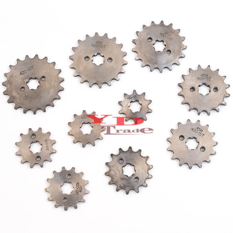 Off-Road Motorcycle ATV Beach Buggy Kart 420 Flywheel with 10-19T Small Sprocket Chain Gear