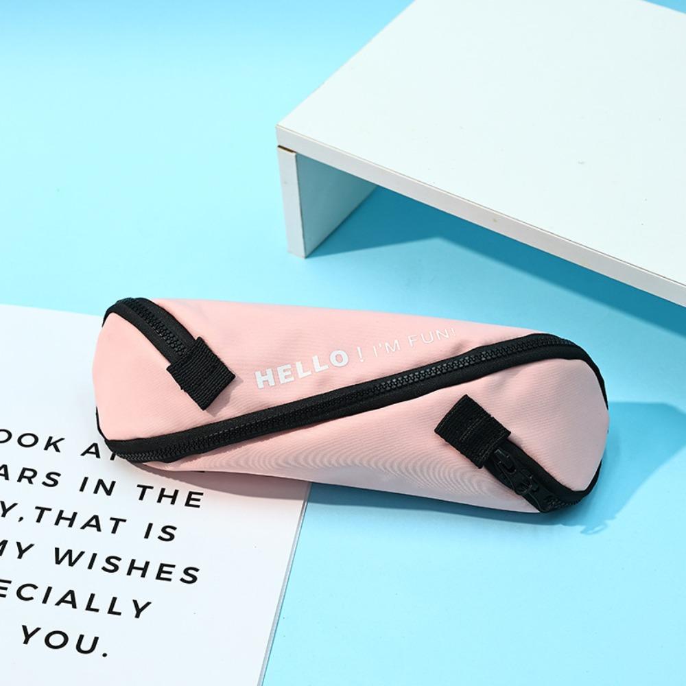 Canvas Stationery Bag Japanese Style Pen Bag Multifunctional Pencil Case Student