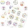 90 Counts Eid Mubarak Wrapping Sticker 40mm Round Wrapping Label for Laptops Phone Case Seal Envelope Card Decoration