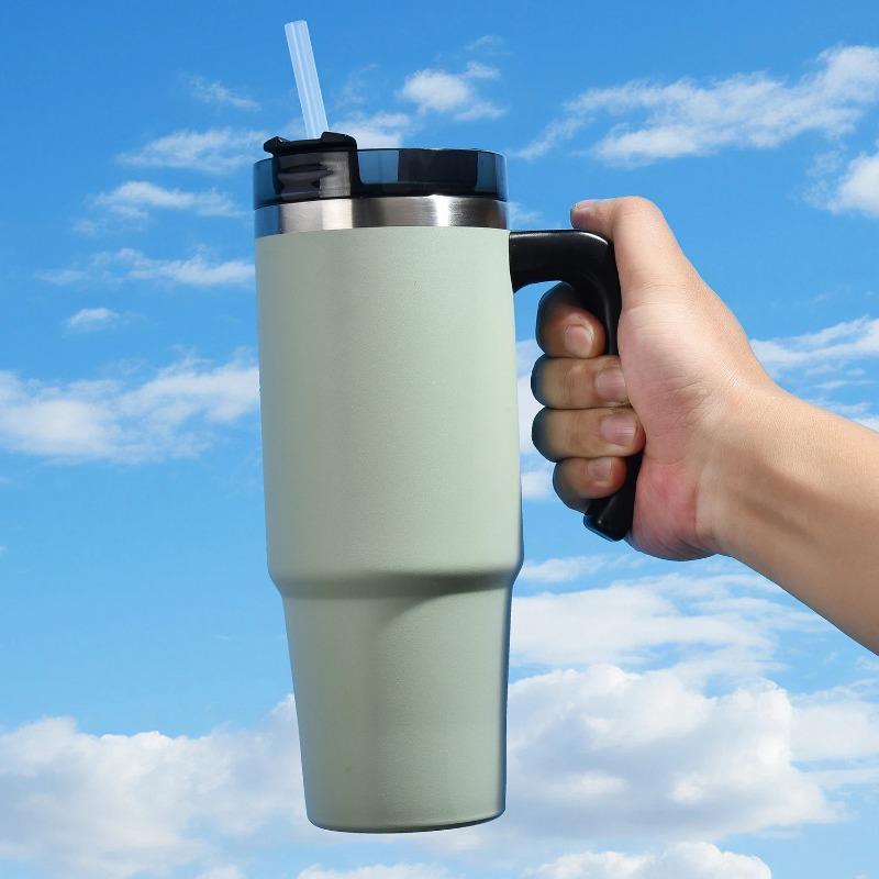 Replacement Straw Compatible with Stan 40 Oz 30 Oz Cup Tumbler, 6 Pack Reusable Straw with Cleaning Brush, Plastic, Clear