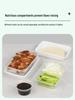 Shixun Rectangular 3-Compartment Takeaway Food Containers