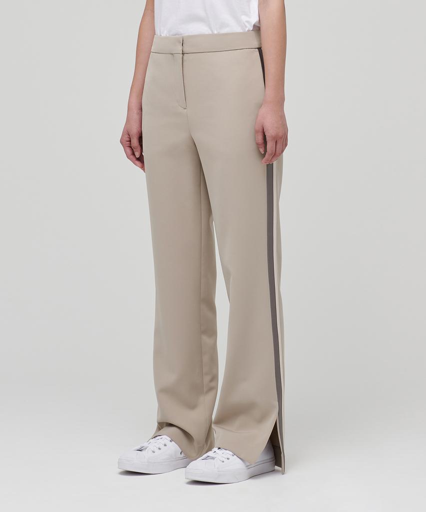 MUSINSA STANDARD WOMAN Women'S Fluid Side Line Semi-Wide Slacks [Beige]