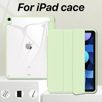Smart Leather Case for IPad Transparent Case for IPad 9.7 5/6th 10.2 7.8/9th 10th for IPad Air4/5 Mini6 Pro11 12.9 In Protective Cover