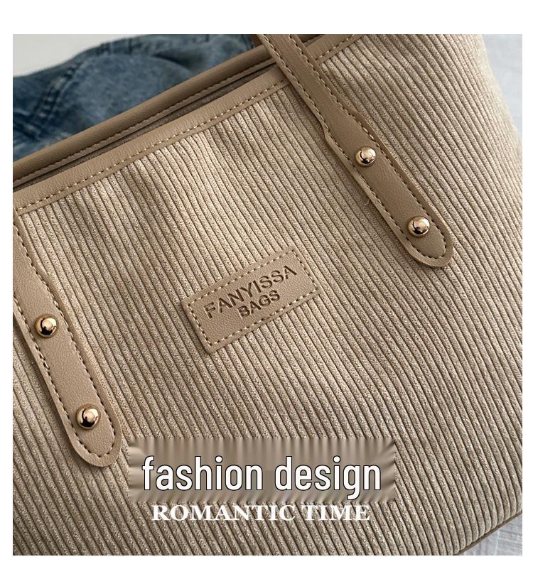 2025 Autumn/Winter Women's Trendy Tote: Casual, Spacious, Distinctive Shoulder Handbag