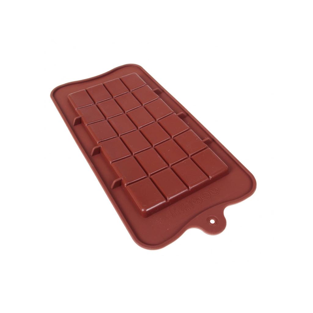 Silicon Chocolate Bar Mold 22x10x0.8cm Chocolate Baton Mold Baking Tool Brown PrzydaSie.pl