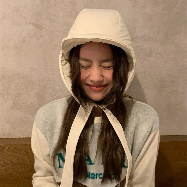 Men and Women's Bomber Hats Winter Korean Version New Ski Cold Cycling Thickened Warm Ear Protection Straps Pullover Caps