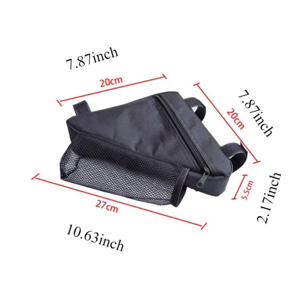 Polyester Bike Beam Hanging Bag Storage Mountain Bike Bag Bicycle Triangle Bag  MTB Road Bike
