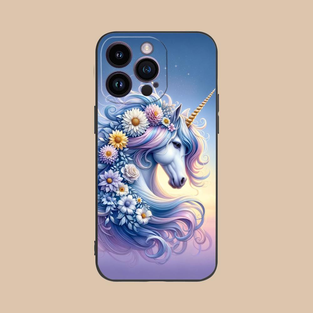 Fantasy Unicorn Mobile Phone Case for iPhone 17 16 15 14 13 12 11 X XR XS 8 7 Air Pro Max Plus Mini Colorful Cover Pretty Cover
