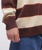 AVIREX V-NECK BORDER KNIT Men's L 050 Braun 783-4240006