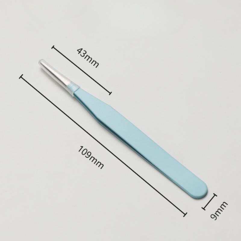 Stainless Steel Straight Curved Tip Tweezers for Nail Art Sticker Rhinestones Picking Tool Makeup Eyelash DIY Tweezer