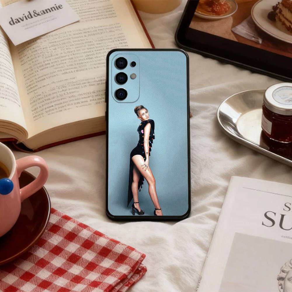 COOL Miley Cyrus   Phone Case For Samsung S 25,24,23,22,30,21,10,9,Ultra,Plus,Lite,FE,4,5 G Soft Black Case
