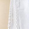Set aus Baumwoll-Taschentüchern mit weißer Spitzenborte, Faltbare quadratische Taschentuch-Tücher für DIY-Stickerei, Taschentücher für die Hosentasche, Für Hochzeiten, Braut und den täglichen Gebrauch