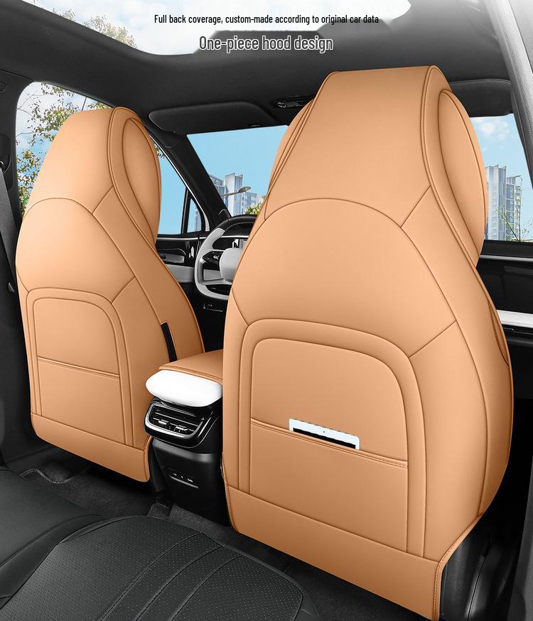 Galaxy L7 Full Leather Car Seat Cushion - Universal Four Seasons Set for Five-Seaters