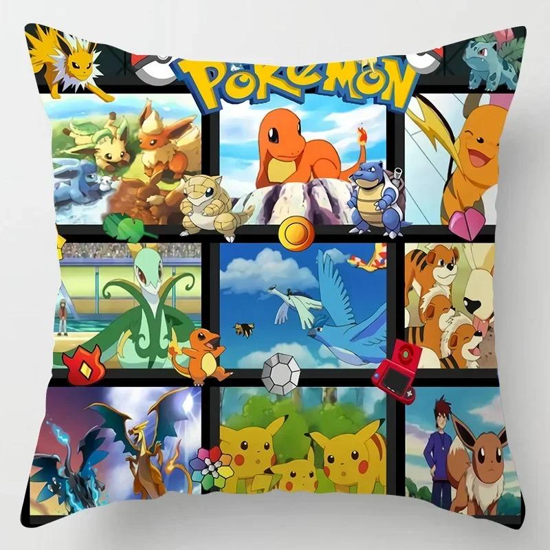 Cartoon Throw Pillow Covers Living Room Decoration Printed Sofa Cushion Cover Polyester Soft Pillowcase