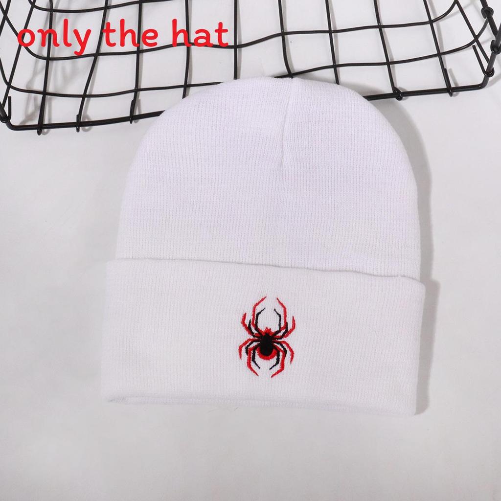 Spider Animal Inspired Embroidered Knit Hat For And Street Fashion Enthusiasts