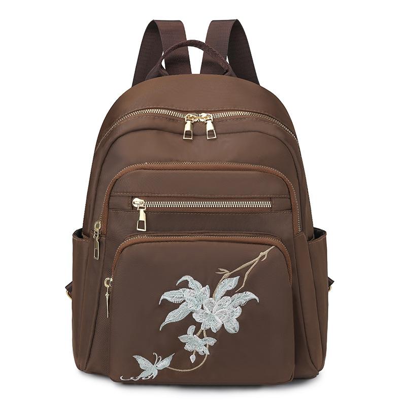 Embroidered Backpack for Girls, Casual and Fashionable Mommy Bags for Traveling