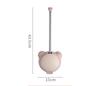 Bear toilet brush wall mounted non perforated bathroom with no dead corners, toilet cleaning brush with cover