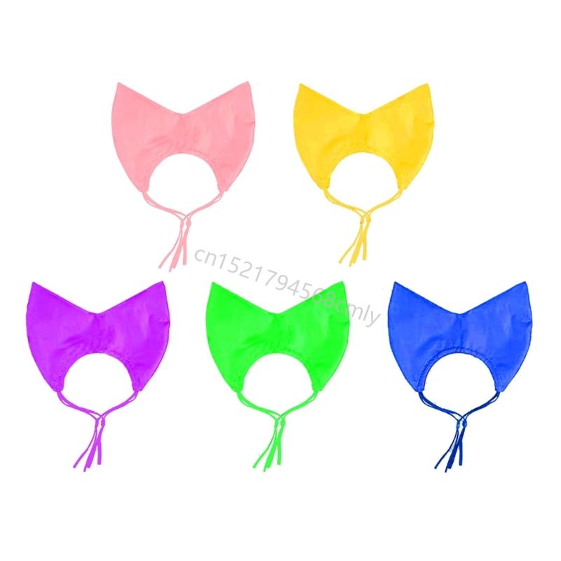 Waterproof Shower Caps for Cats Bath Time Adjustable Cats Bath Hat for All Size Cats Home Professional Use Grooming Tool 6XDE