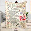 Love Letter To Daughter Blankets Are Suitable for Living Rooms,making Them an Ideal Choice for Outdoor Travel and Gifts.