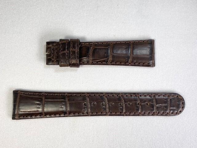 DEY7DW SEIKO Grand Seiko 19mm Genuine Leather Crocodile for Strap, Brown, SBGR027/9S55-00B0